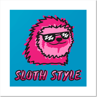 Sloth Style Posters and Art